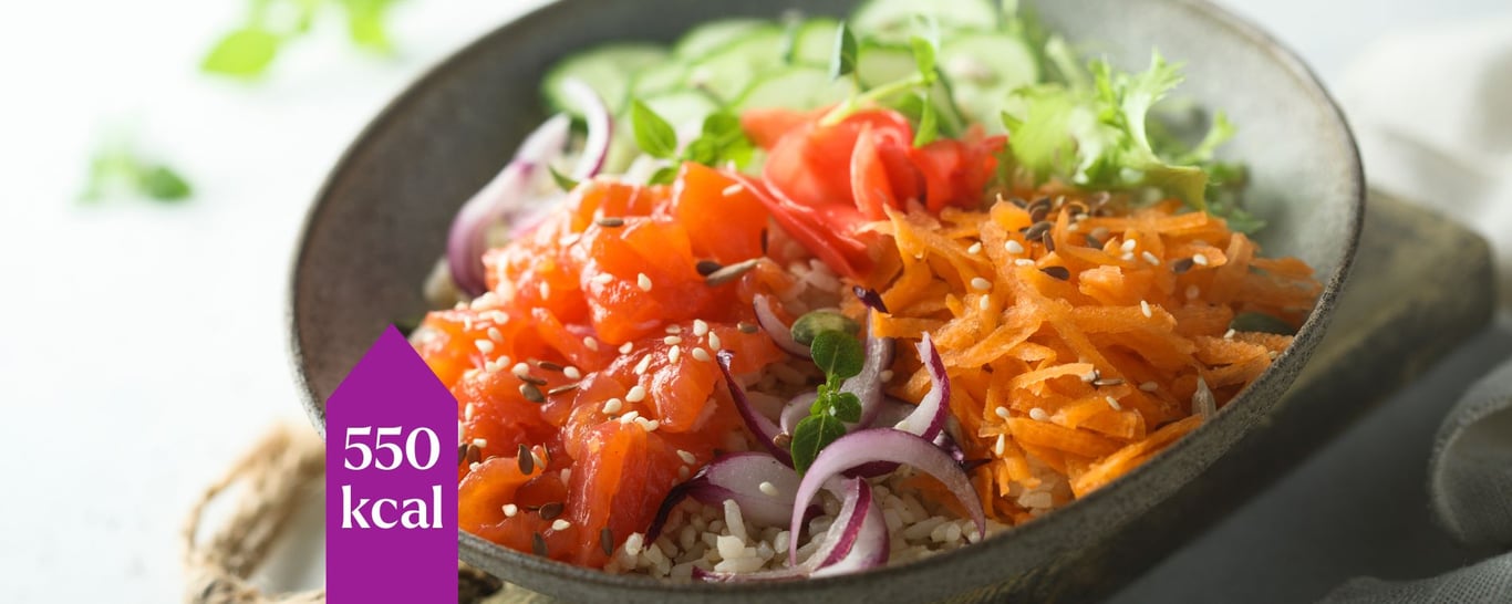 Asiatisk poke bowl